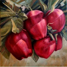 Picture - Oil painting - Apples II - Dušan "Damtes" Rusovský