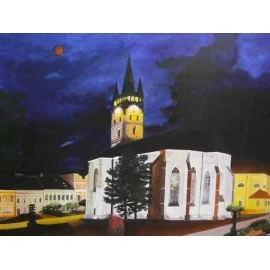 Nočný Prešov - Kostol Sv. Mikuláša - John Modica Maq,Fcis