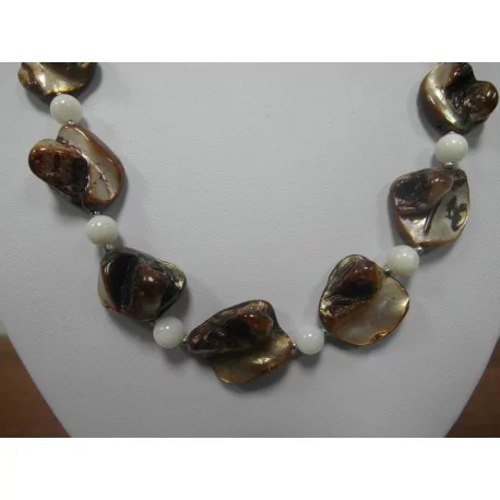 Perleť - náhrdelník,náušnice