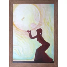 Painting - Acrylic- Dragonfly Prayer - Mgr.Art. Kamil Jurašek